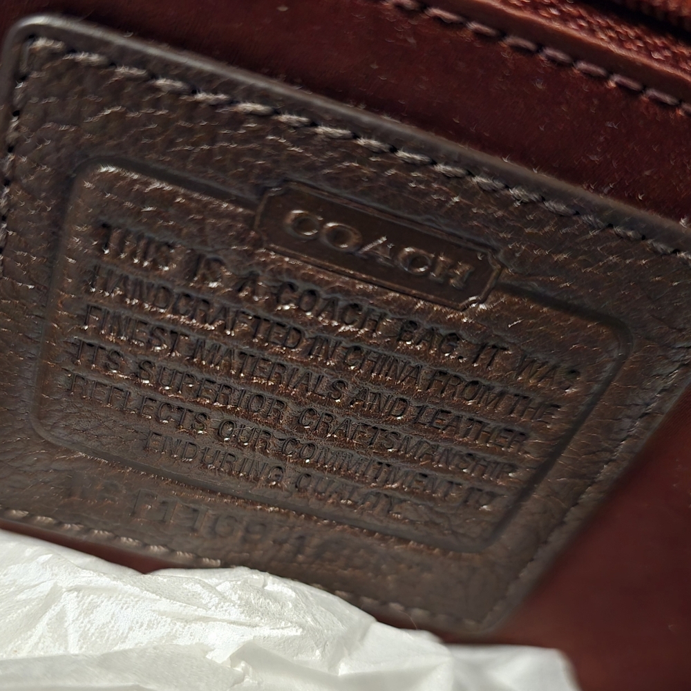 COACH Specialty Product: Fur Bag. Rich burgundy with cream fur accents. RARE! - Picture 12 of 16